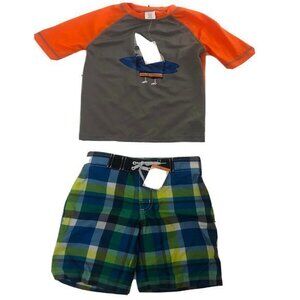 Gymboree Boys Swim Suit 2pc S (5-6)Trunks Shorts